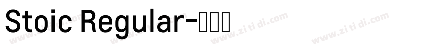 Stoic Regular字体转换